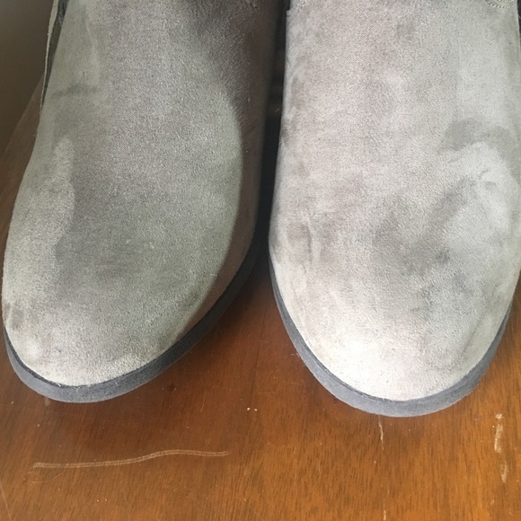 Madden Girl taupe fringe booties, faux suede - Picture 6 of 7